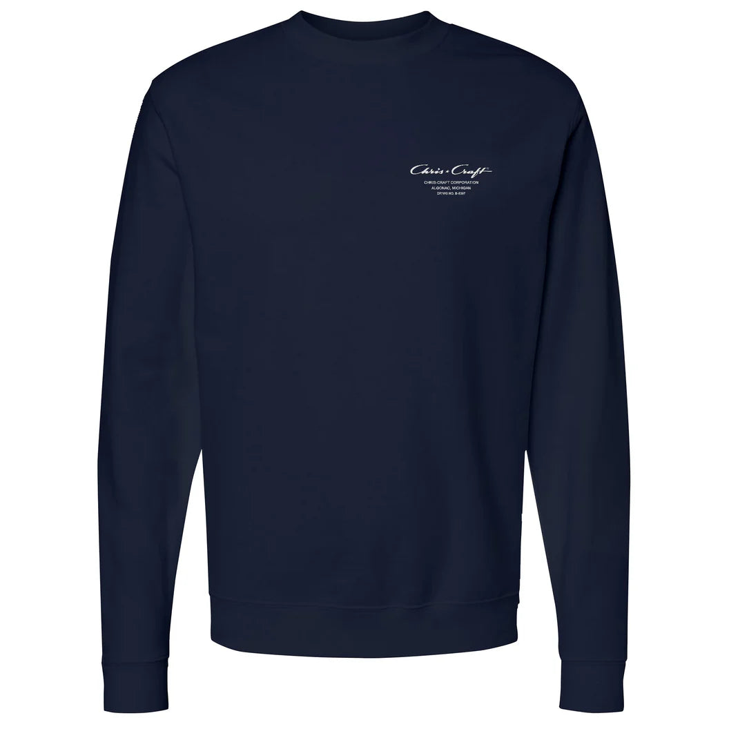 Chris-Craft® Riviera Men's Crewneck Sweatshirt
