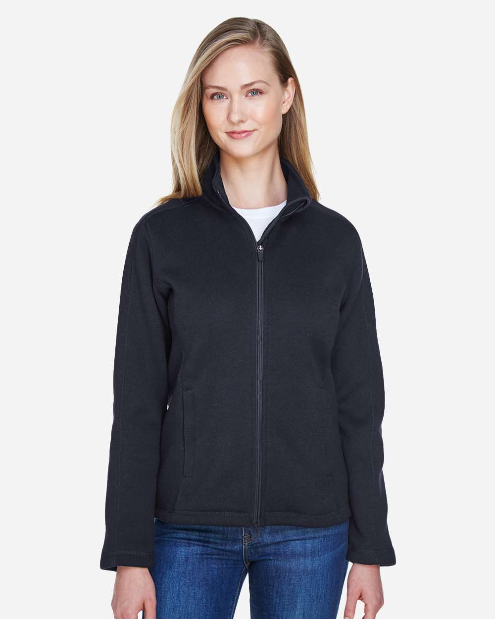 Devon & Jones Women's Bristol Full-Zip Sweater Fleece Jacket - DG793W