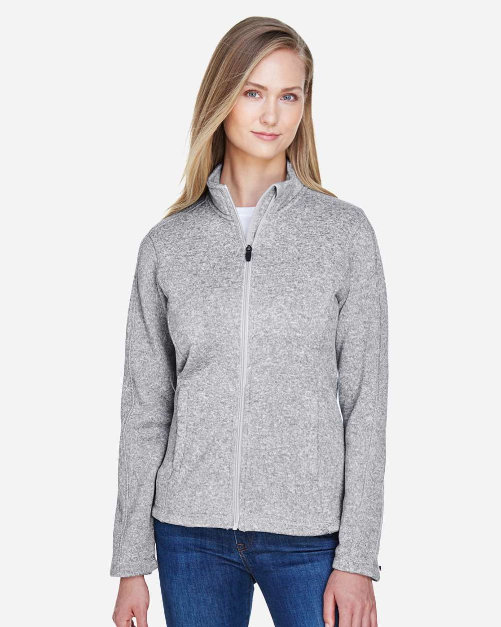 Devon & Jones Women's Bristol Full-Zip Sweater Fleece Jacket - DG793W
