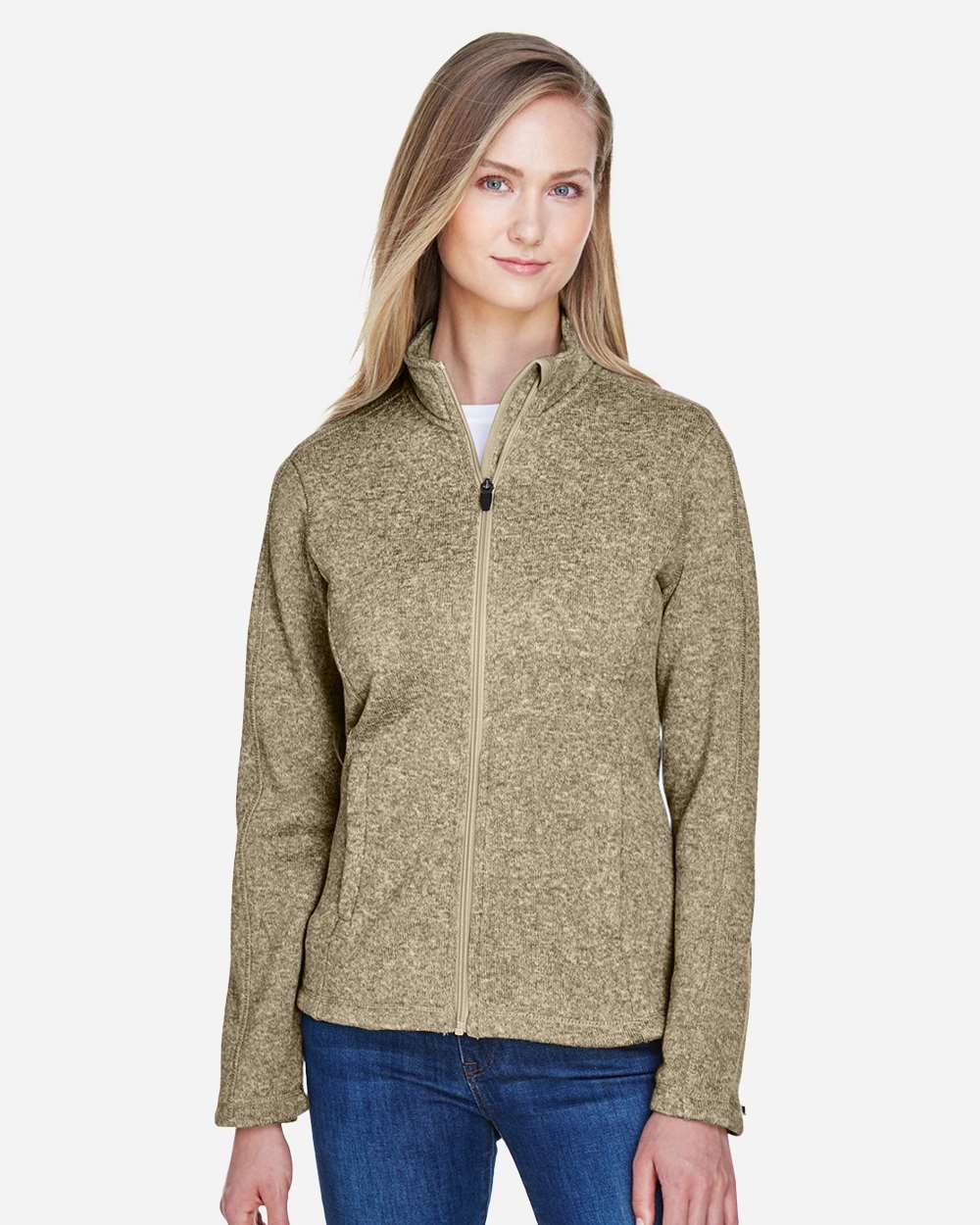 Devon & Jones Women's Bristol Full-Zip Sweater Fleece Jacket - DG793W