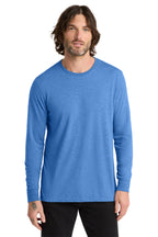Allmade Unisex Tri-Blend Long Sleeve Tee - Azure Blue