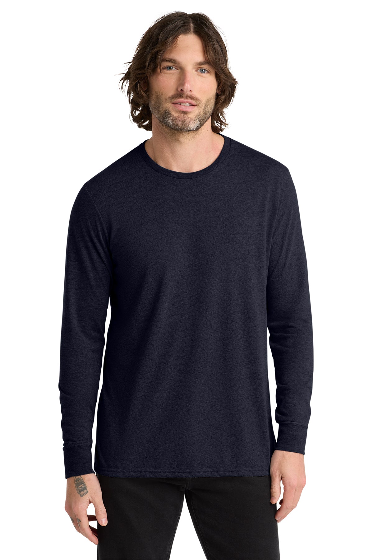 Allmade Unisex Tri-Blend Long Sleeve Tee - Night Sky Navy