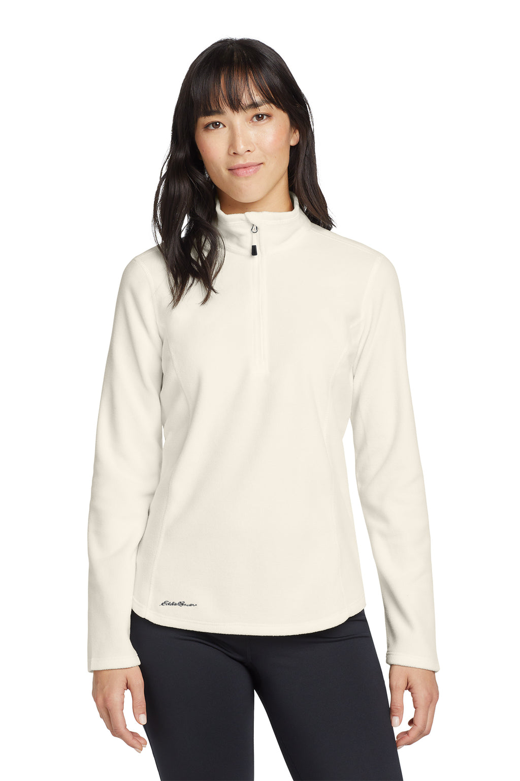 Eddie Bauer® Women's 1/2-Zip Microfleece Jacket - Ivory