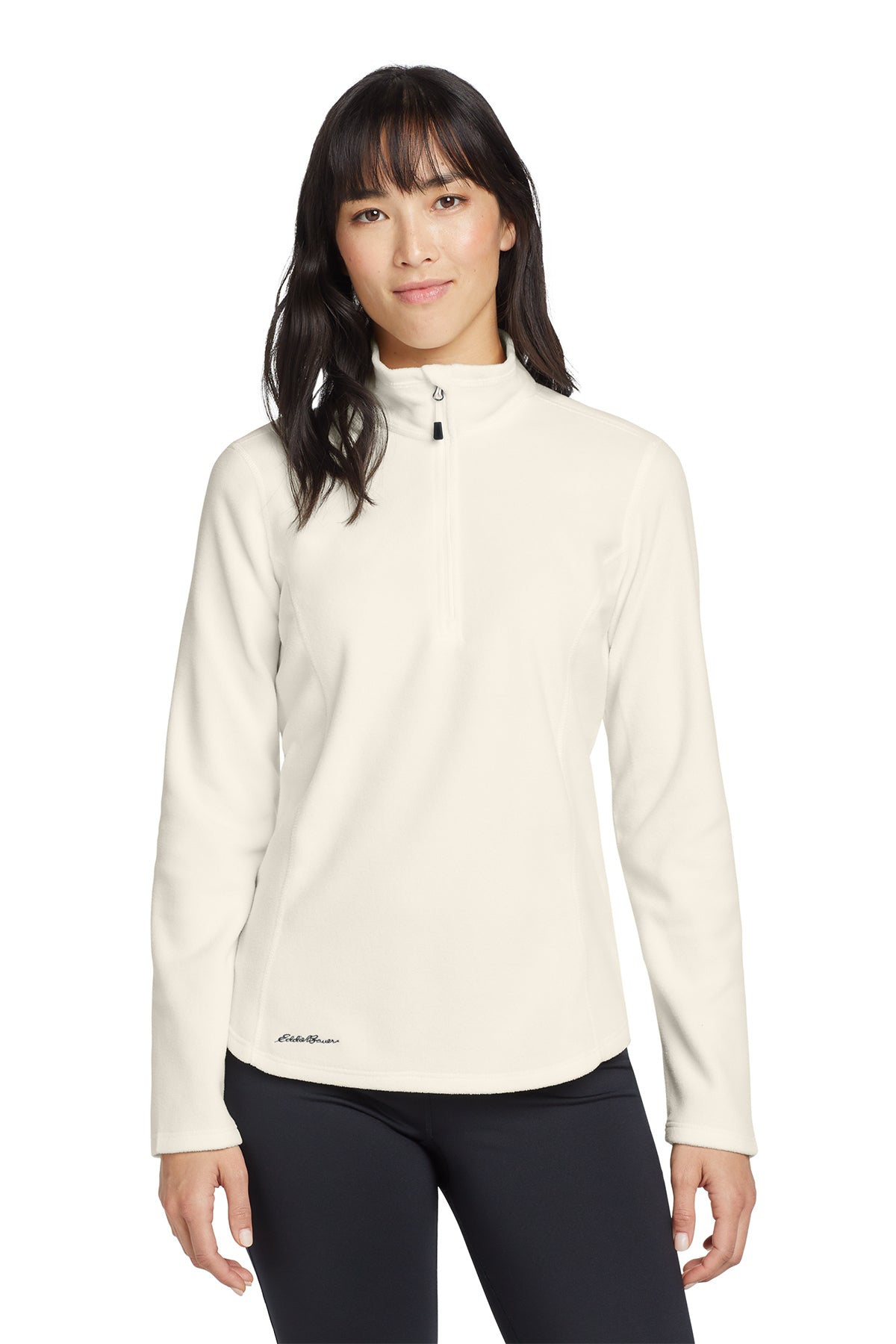 Eddie Bauer® Women's 1/2-Zip Microfleece Jacket - Ivory