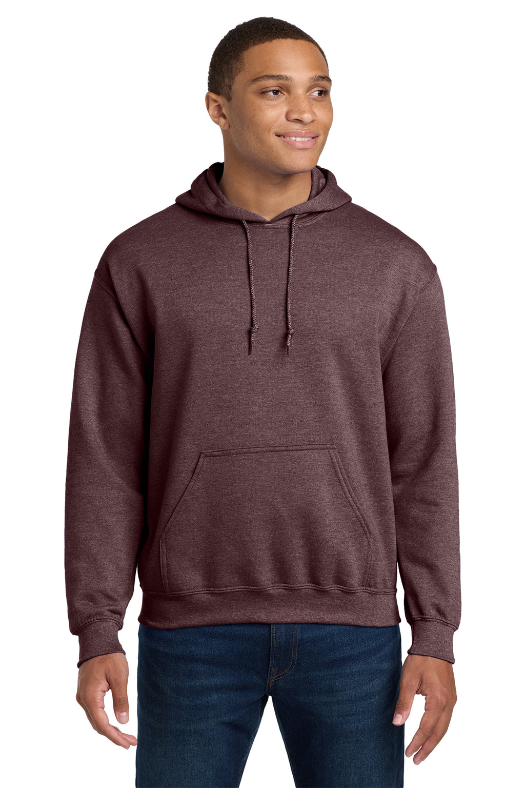 Gildan 18500 Heavy Blend Hooded Sweatshirt - Heather Dark Maroon