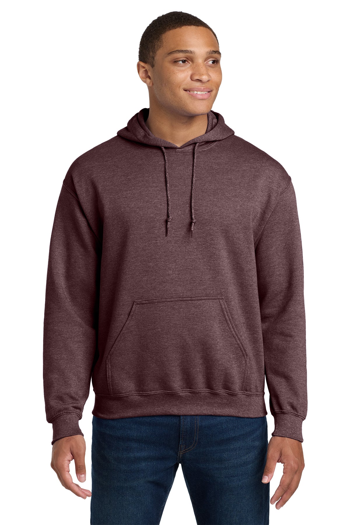 Gildan 18500 Heavy Blend Hooded Sweatshirt - Heather Dark Maroon