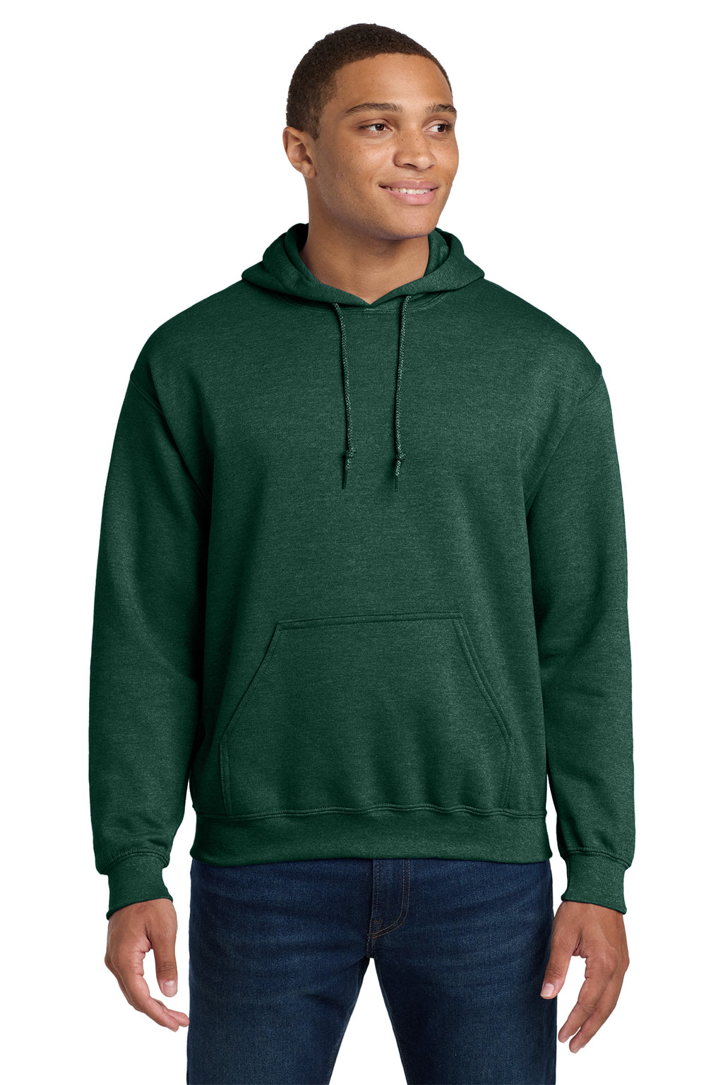 Gildan 18500 Heavy Blend Hooded Sweatshirt - Heather Dark Green