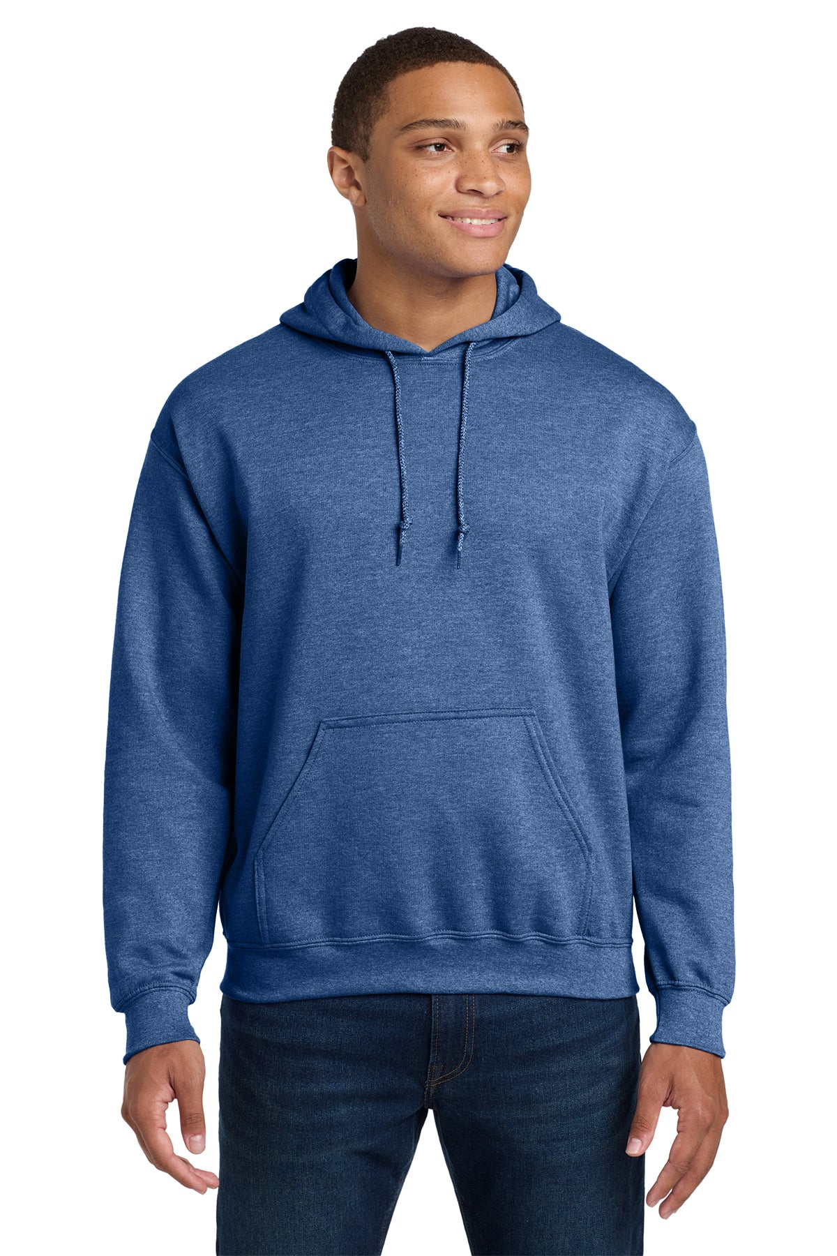 Gildan 18500 Heavy Blend Hooded Sweatshirt - Heather Deep Royal