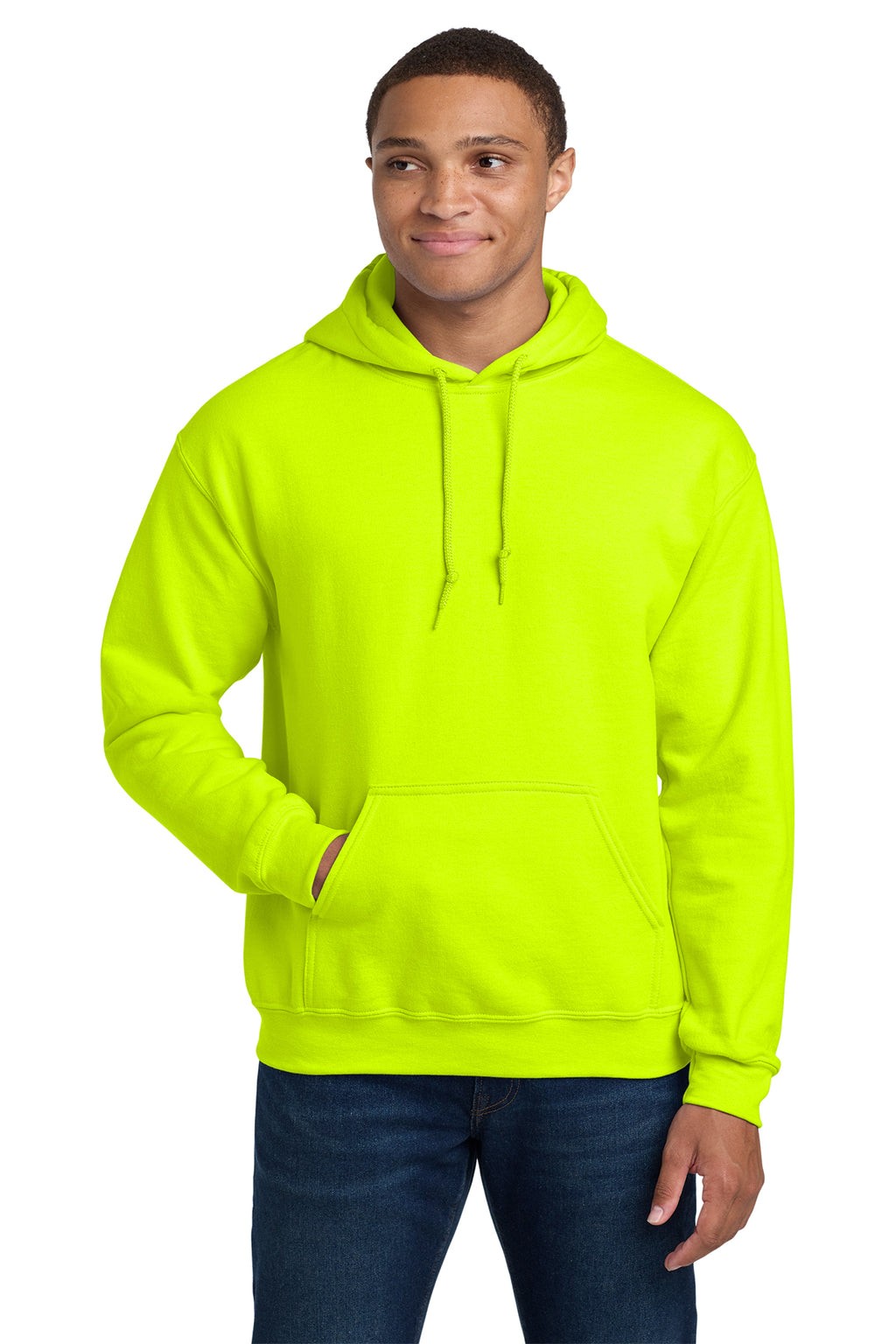 Gildan 18500 Heavy Blend Hooded Sweatshirt - Safety Green
