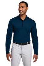 Nike Dri-FIT Micro Pique 2.0 Long Sleeve Polo - Navy