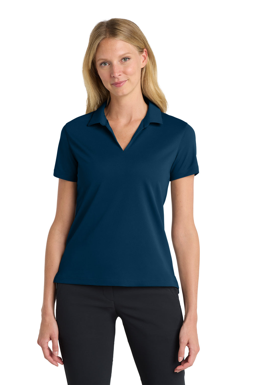 Nike Women's Dri-FIT Micro Pique 2.0 Polo - Navy