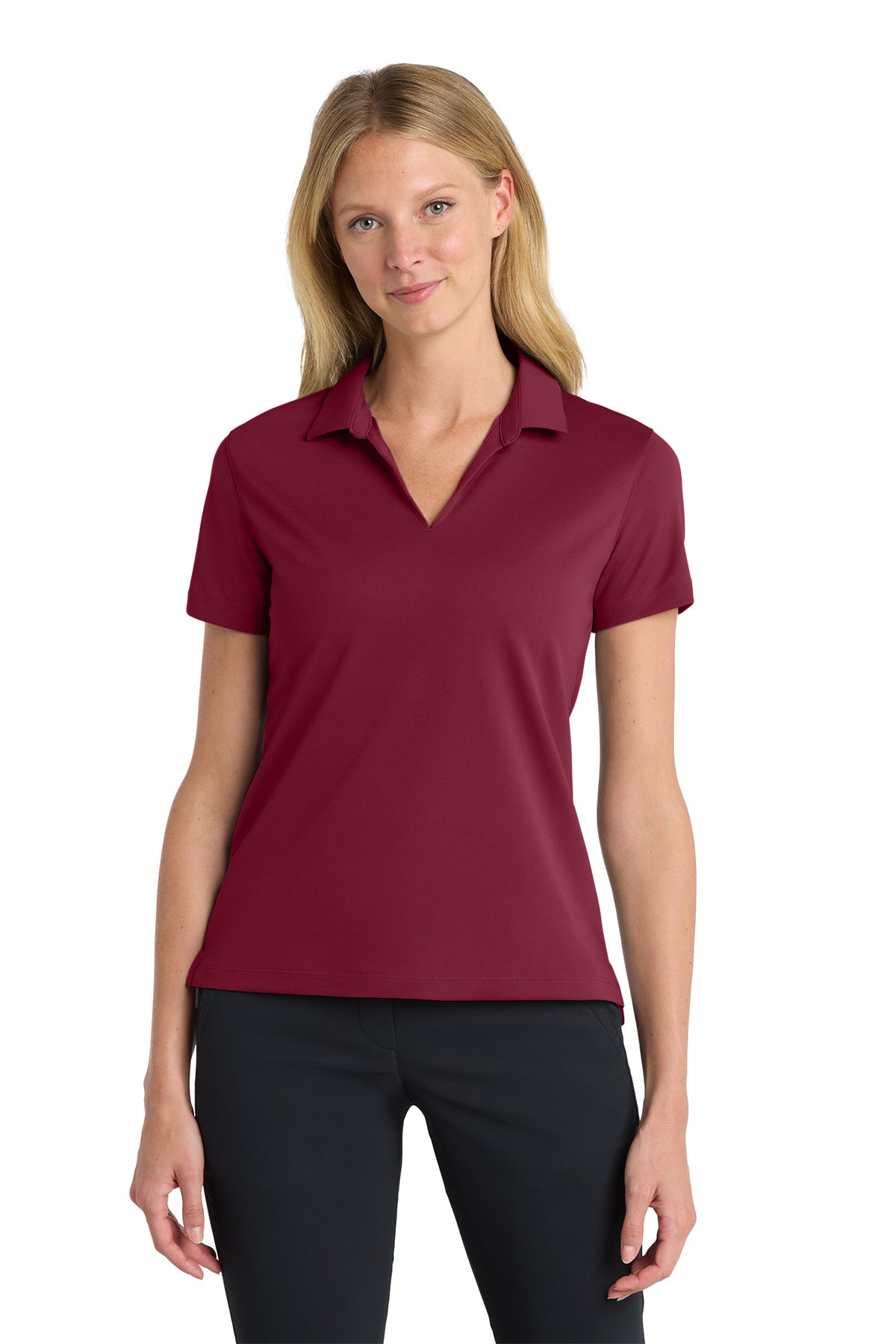 Nike Women's Dri-FIT Micro Pique 2.0 Polo - Team Red