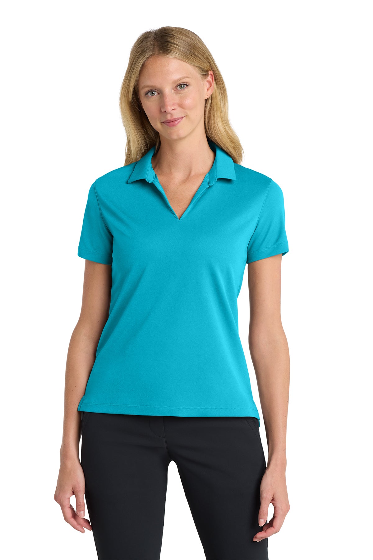 Nike Women's Dri-FIT Micro Pique 2.0 Polo - Tidal Blue