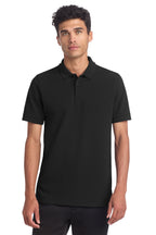 Mercer+Mettle® Stretch Heavyweight Pique Polo - Deep Black