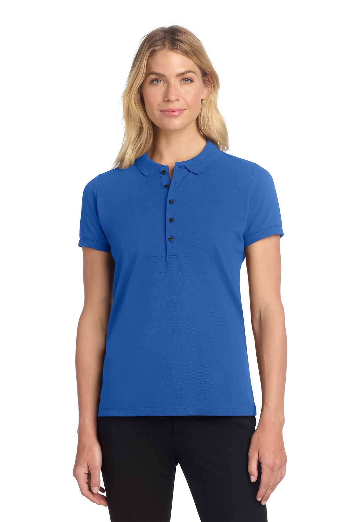 Mercer+Mettle® Women's Stretch Heavyweight Pique Polo - Blue Note