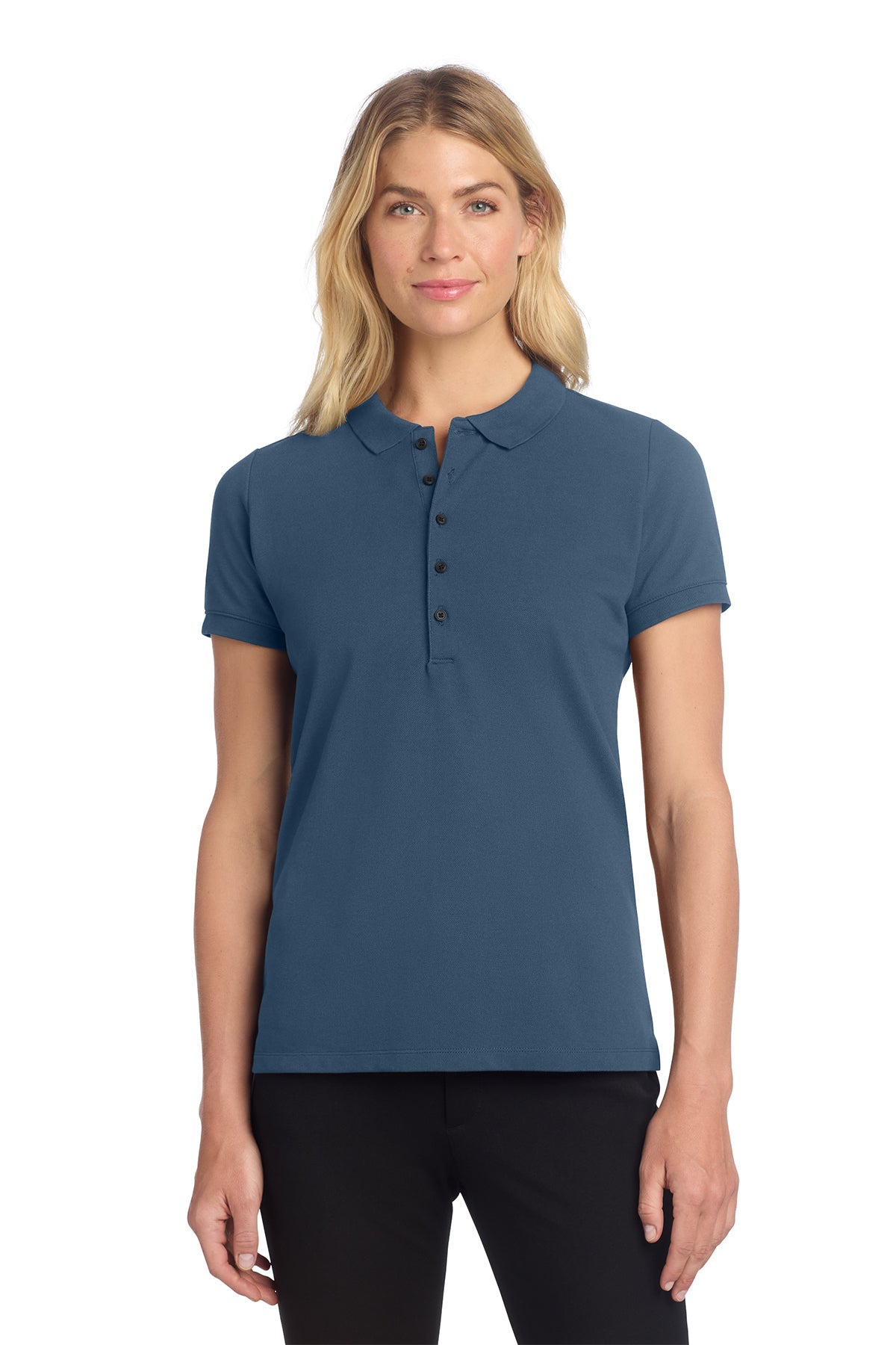 Mercer+Mettle® Women's Stretch Heavyweight Pique Polo - Insignia Blue