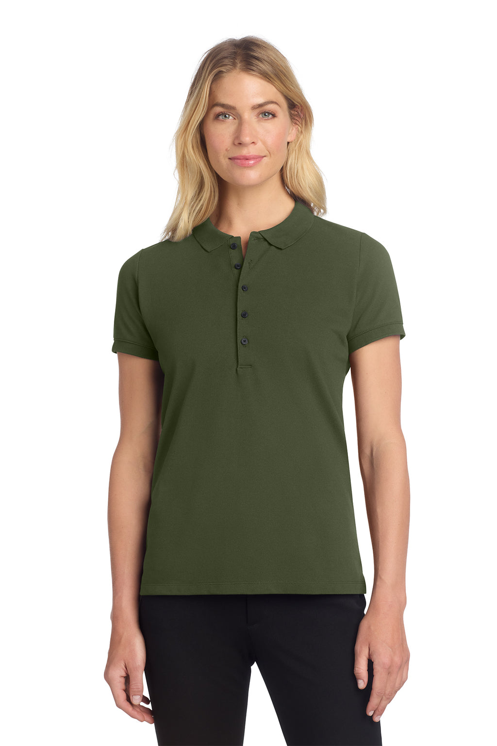 Mercer+Mettle® Women's Stretch Heavyweight Pique Polo - Townsend Green