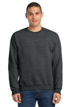 Jerzees 562M NuBlend Crewneck Sweatshirt - Black Heather