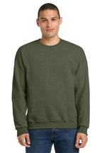 Jerzees 562M NuBlend Crewneck Sweatshirt - Military Green Heather