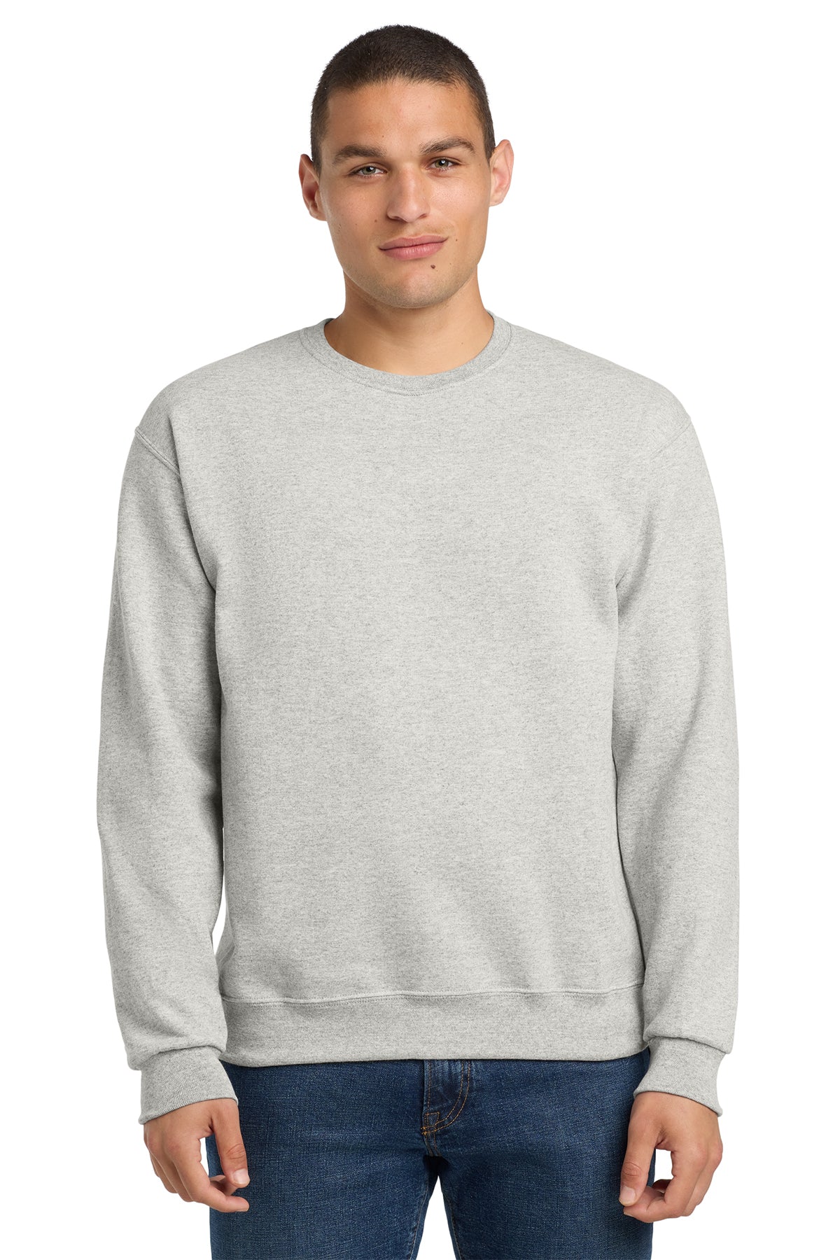 Jerzees 562M NuBlend Crewneck Sweatshirt - Oatmeal Heather