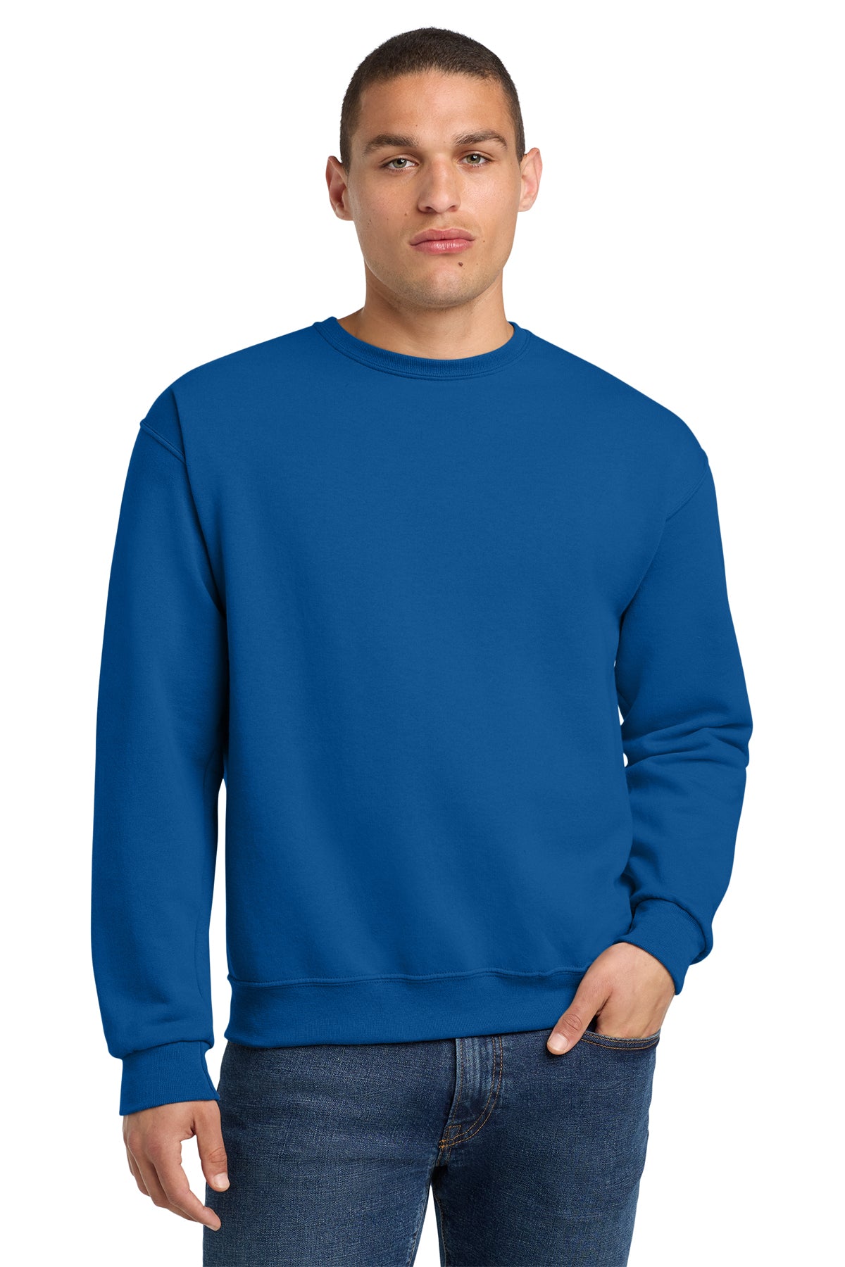 Jerzees 562M NuBlend Crewneck Sweatshirt - Royal