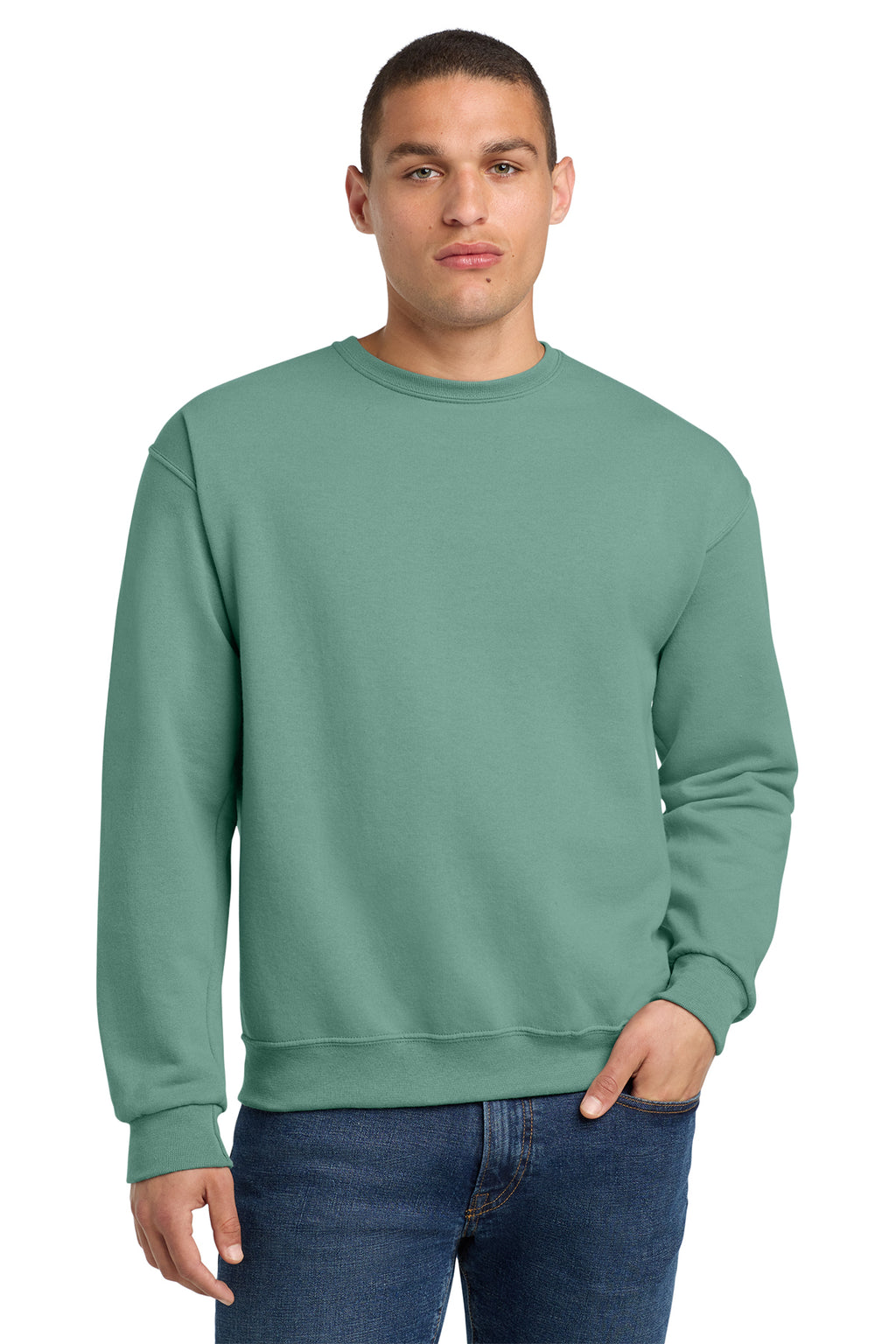 Jerzees 562M NuBlend Crewneck Sweatshirt - Sage