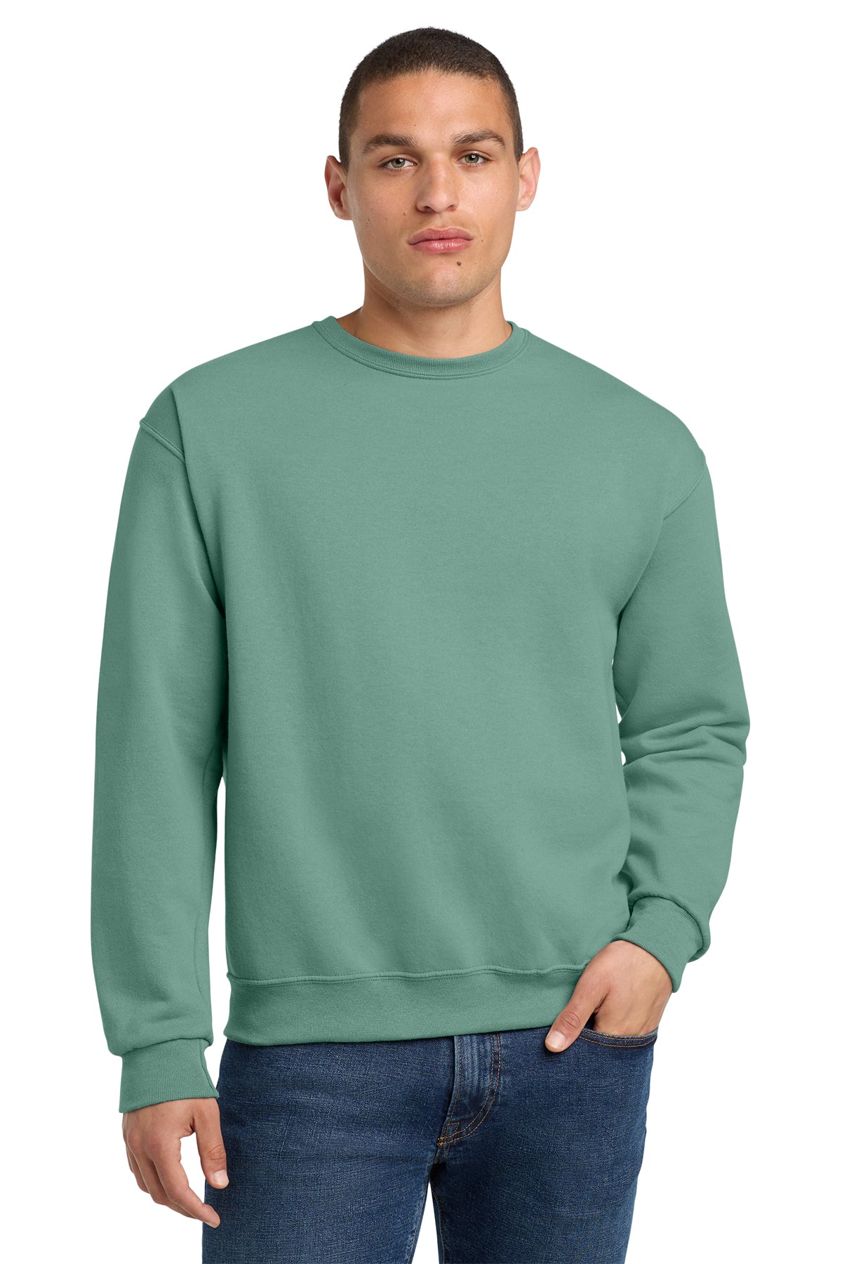 Jerzees 562M NuBlend Crewneck Sweatshirt - Sage