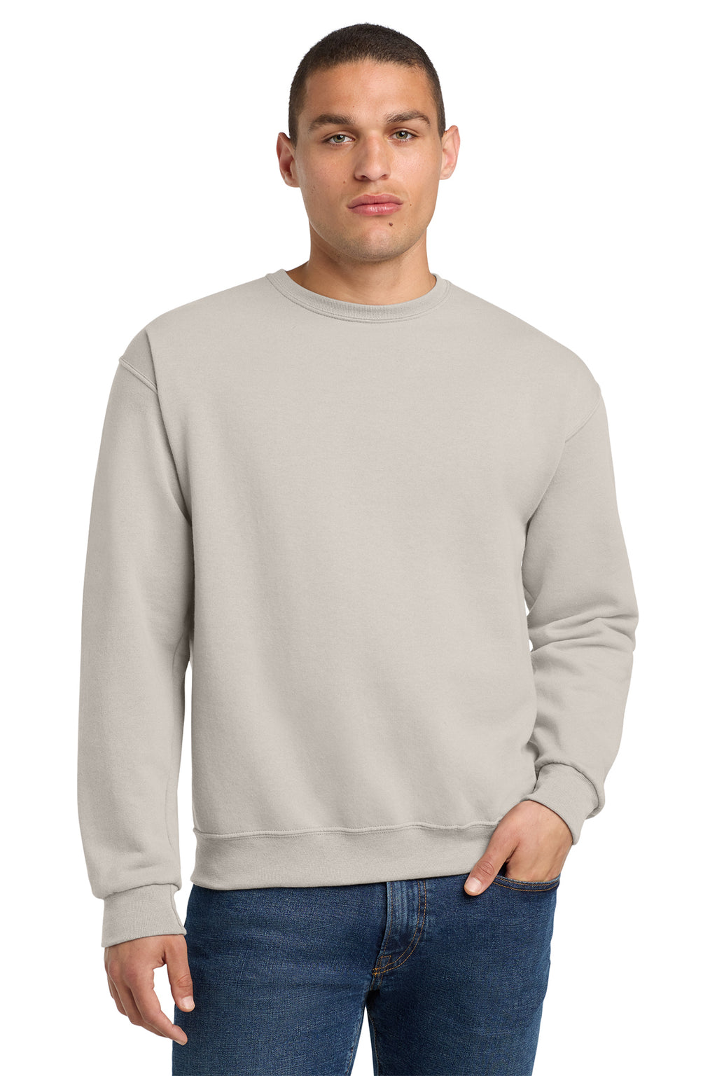 Jerzees 562M NuBlend Crewneck Sweatshirt - Sandstone