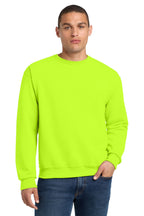 Jerzees 562M NuBlend Crewneck Sweatshirt - Safety Green