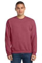 Jerzees 562M NuBlend Crewneck Sweatshirt - Vintage Heather Red