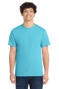 Port & Co Core Cotton Tee - Aquatic Blue