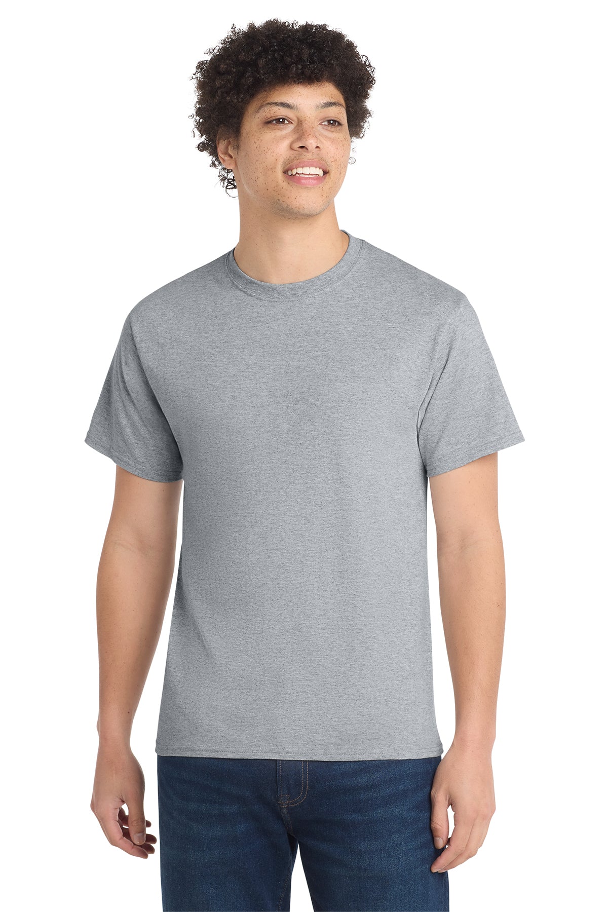 Port & Co Core Cotton Tee - Athletic Heather