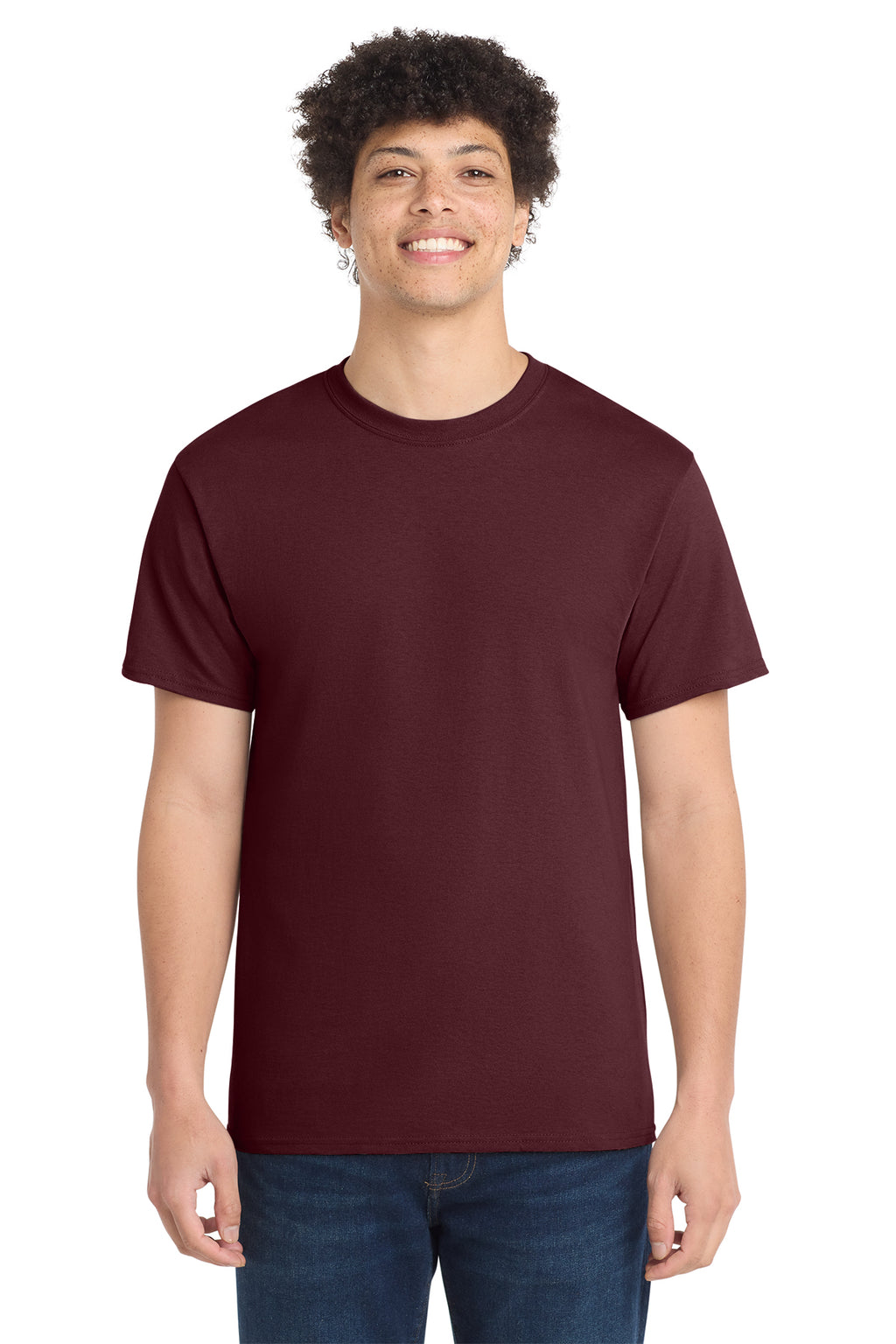 Port & Co Core Cotton Tee - Athletic Maroon