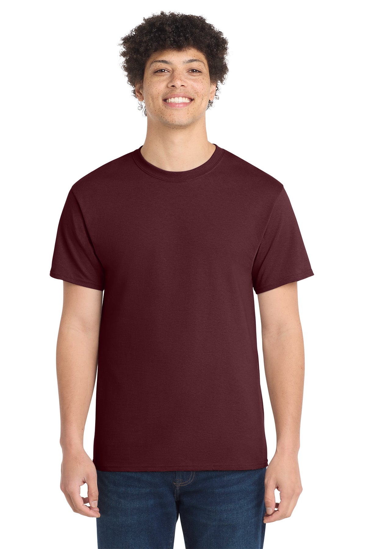 Port & Co Core Cotton Tee - Athletic Maroon