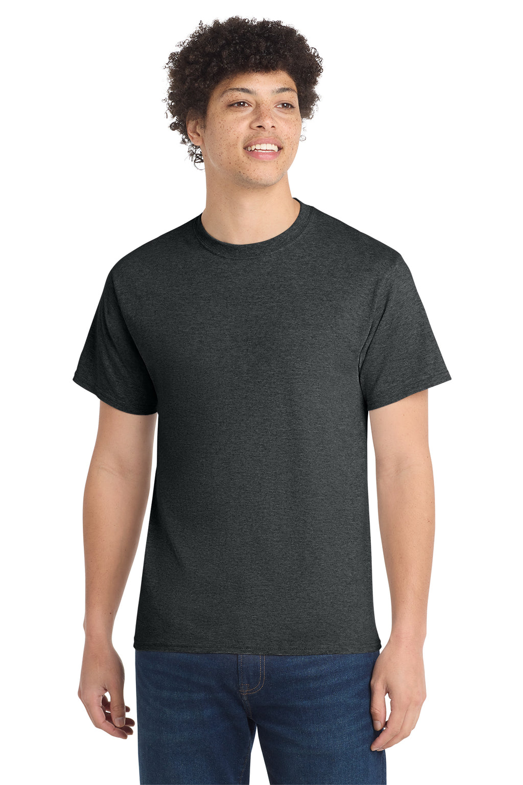 Port & Co Core Cotton Tee - Black Heather