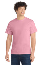 Port & Co Core Cotton Tee - Candy Pink