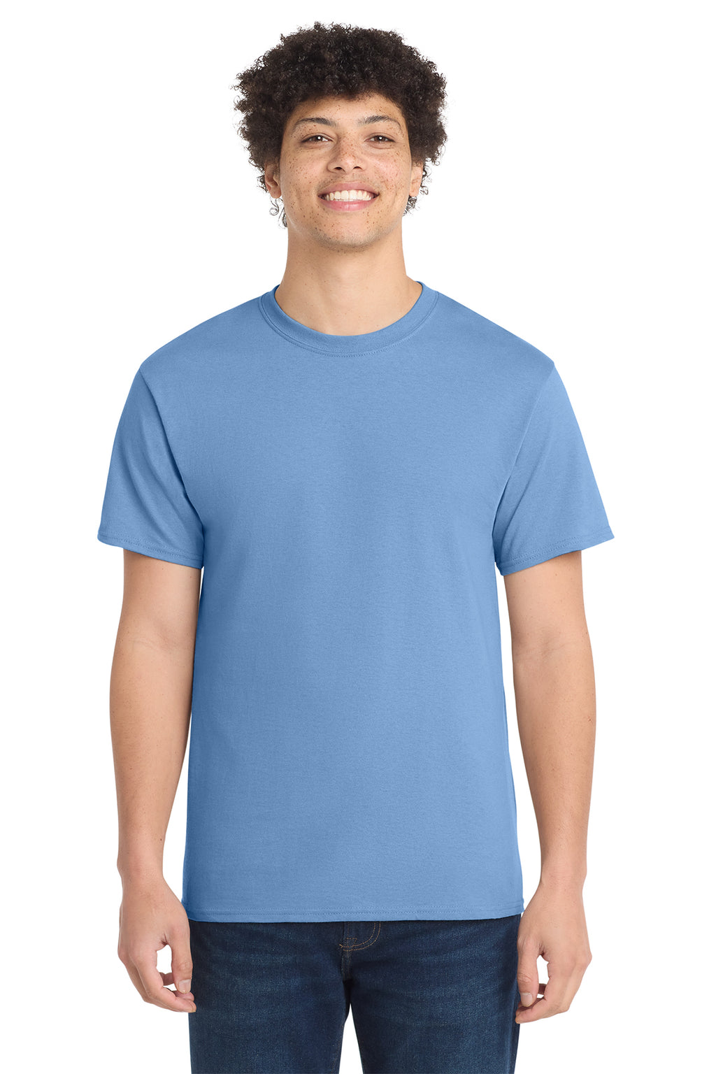 Port & Co Core Cotton Tee - Carolina Blue