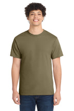 Port & Co Core Cotton Tee - Coyote Brown