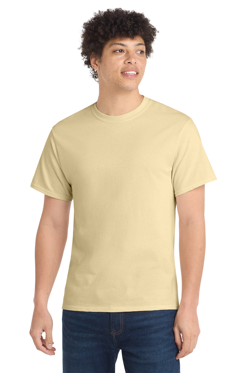 Port & Co Core Cotton Tee - Creme