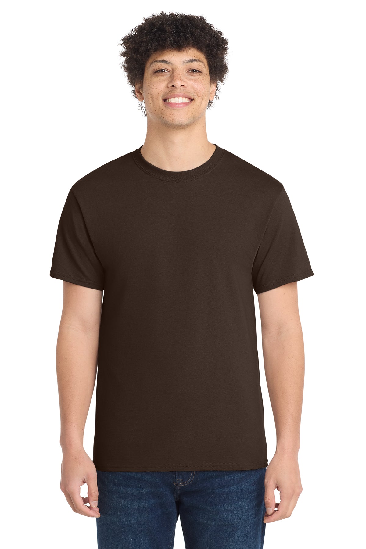 Port & Co Core Cotton Tee - Dark Chocolate Brown