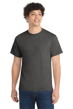 Port & Co Core Cotton Tee - Dark Heather Grey