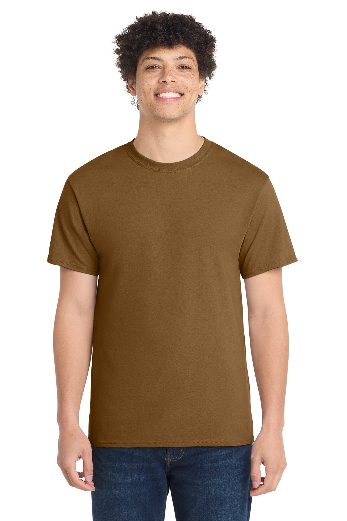 Port & Co Core Cotton Tee - Duck Brown