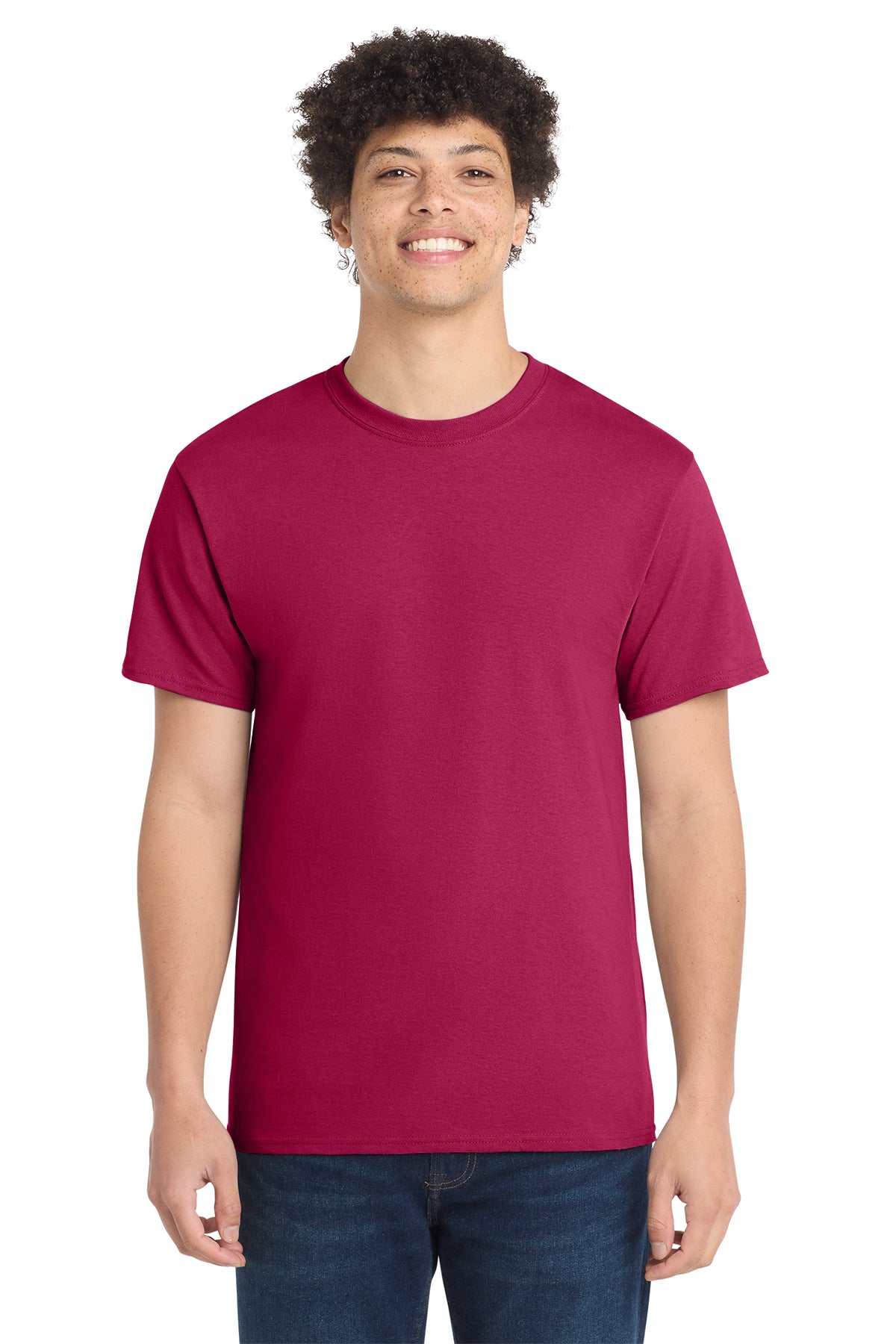 Port & Co Core Cotton Tee - Flush Pink