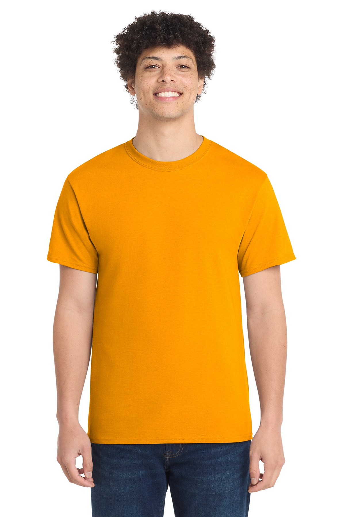 Port & Co Core Cotton Tee - Gold