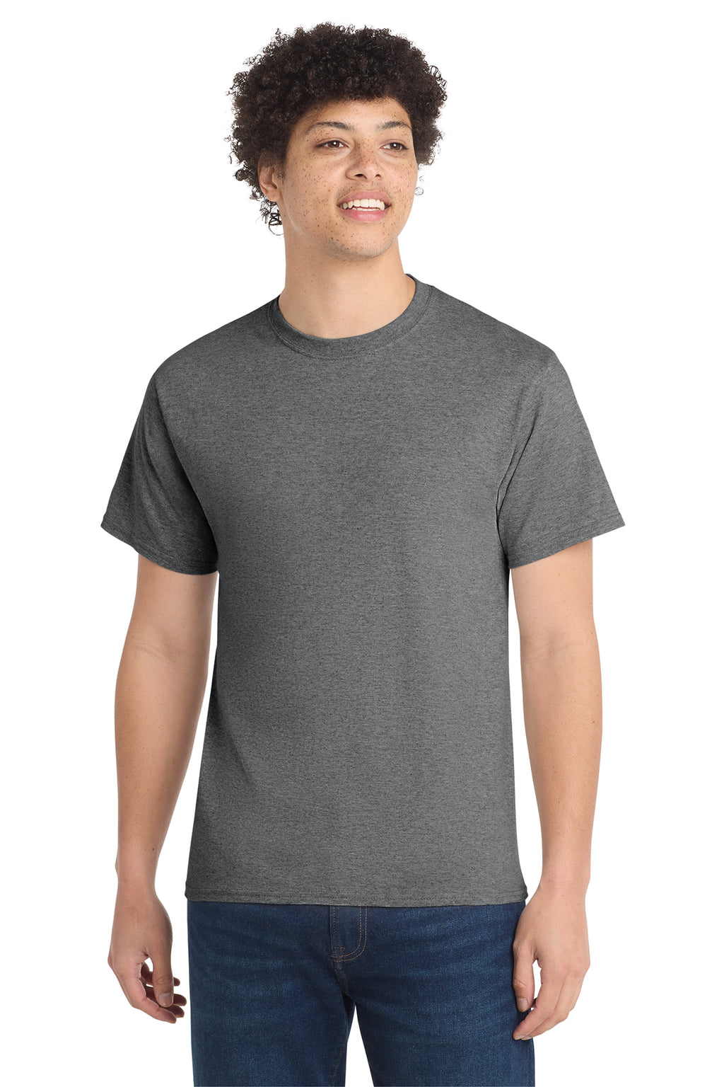 Port & Co Core Cotton Tee - Graphite Heather