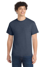 Port & Co Core Cotton Tee - Heather Navy