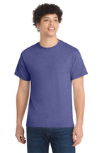 Port & Co Core Cotton Tee - Heather Purple