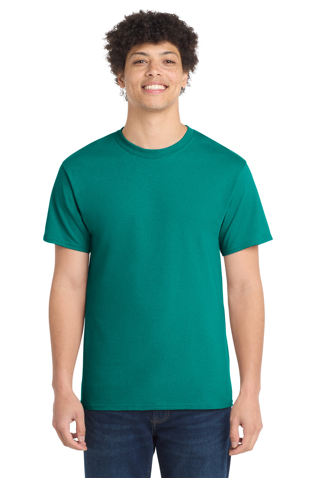 Port & Co Core Cotton Tee - Jade Green