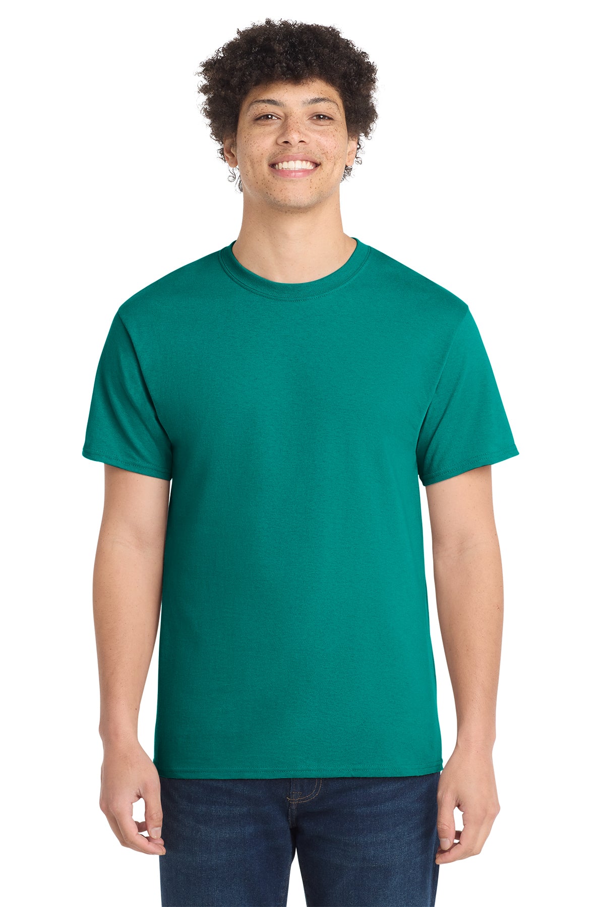 Port & Co Core Cotton Tee - Jade Green