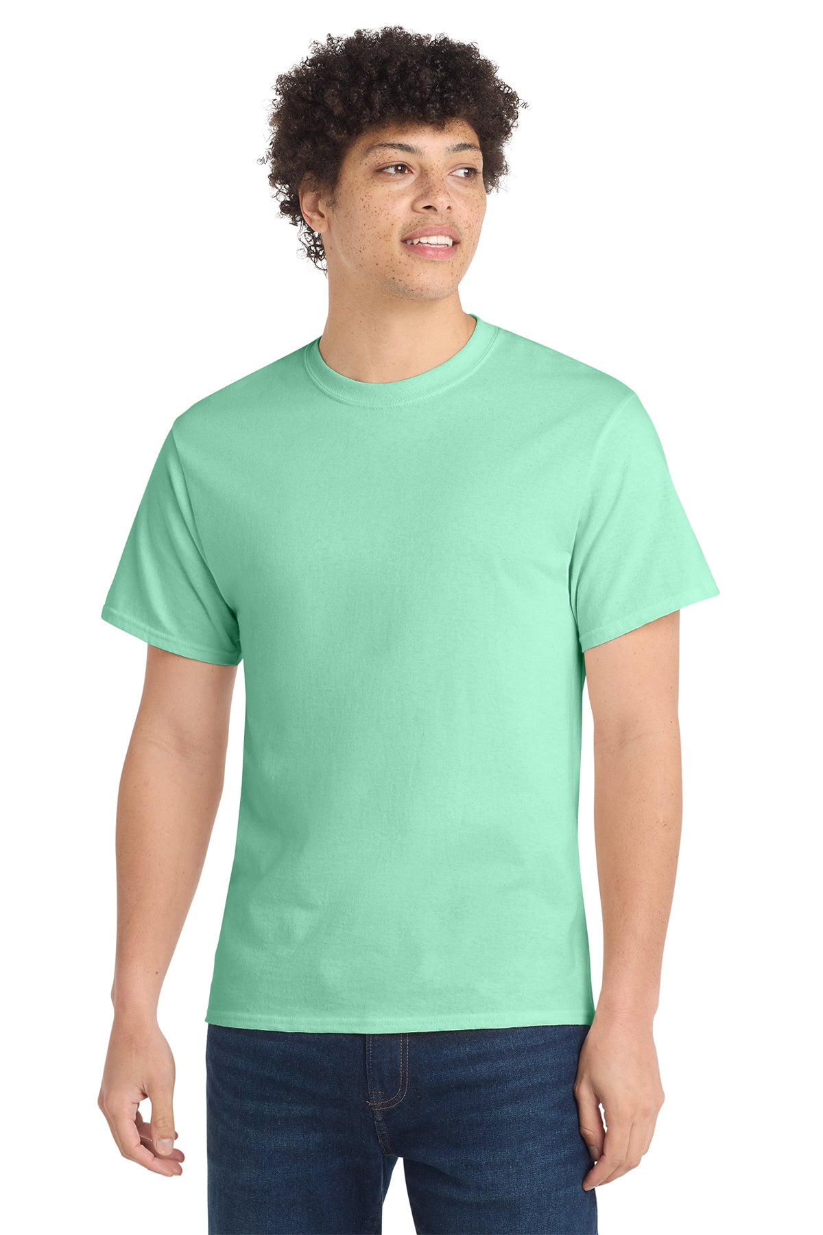 Port & Co Core Cotton Tee - Jadeite